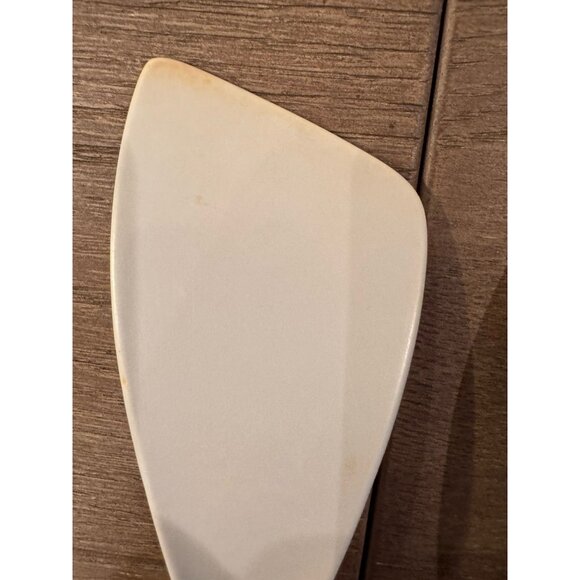 VTG Hutzler Melamine Serving Set Of 5 White Spatula Spoon Fork Denmark Retro - Picture 6 of 11